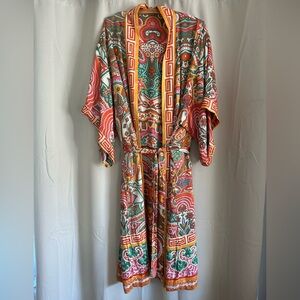 NWT Haute Hippie Boho Reversible Kimono Robe - M